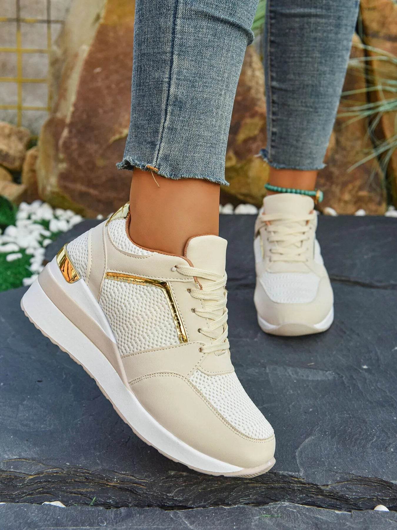 Comfort Breathable Mesh Sneakers - ELY VESSA LLC