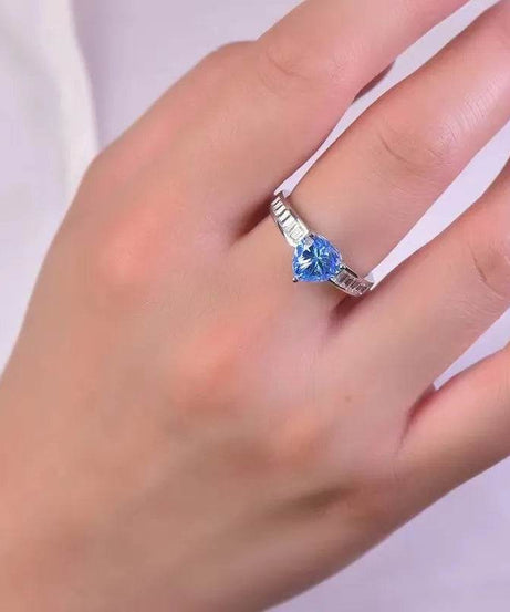 2 Carat Moissanite 925 Sterling Silver Ring - ELY VESSA LLC
