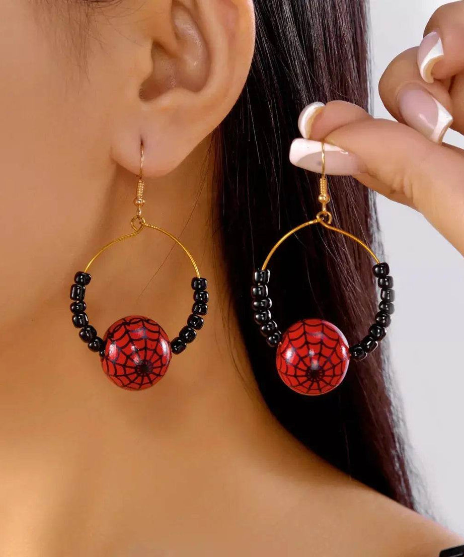 18K Gold-Plated Halloween Bead Earrings - ELY VESSA LLC