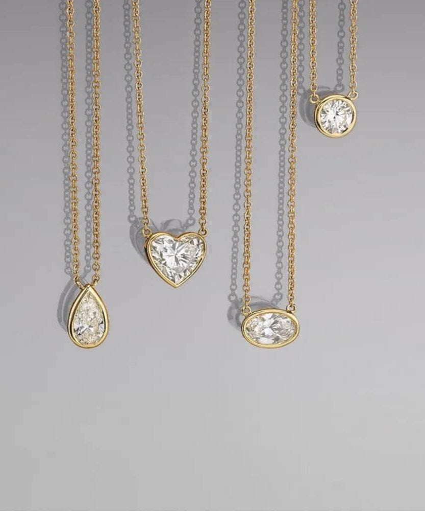 18K Gold-Plated Stainless Steel Pendant Necklace - ELY VESSA LLC