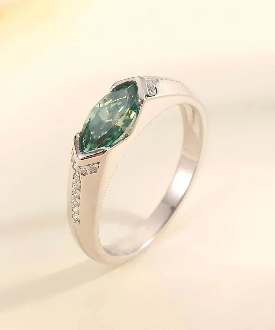 1 Carat Moissanite 925 Sterling Silver Ring - ELY VESSA LLC