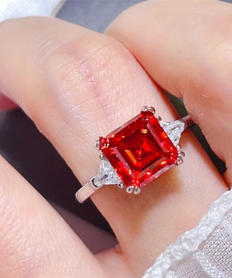 3 Carat Moissanite 925 Sterling Silver Ring - ELY VESSA LLC