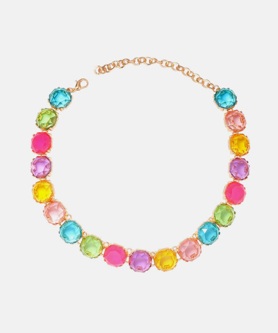 Zinc Alloy Resin Necklace - ELY VESSA LLC