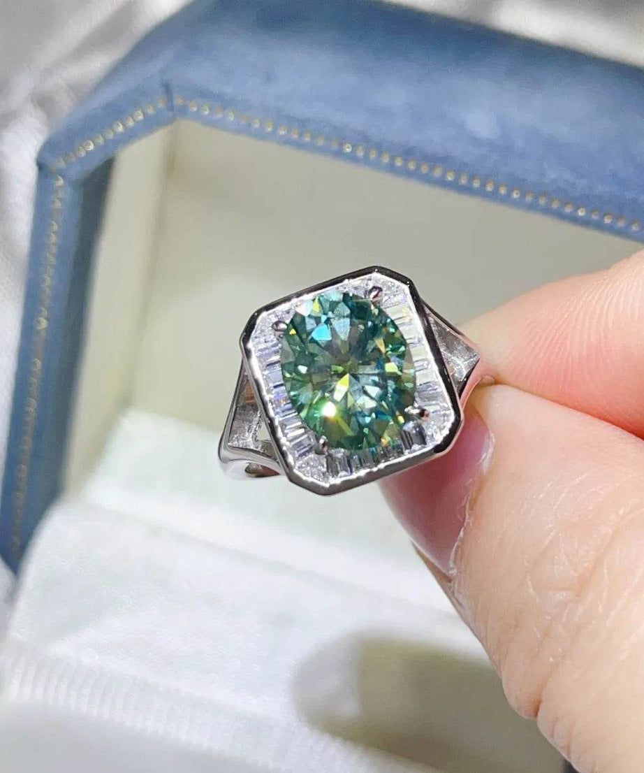 3 Carat Moissanite Engagement Square Ring - ELY VESSA LLC