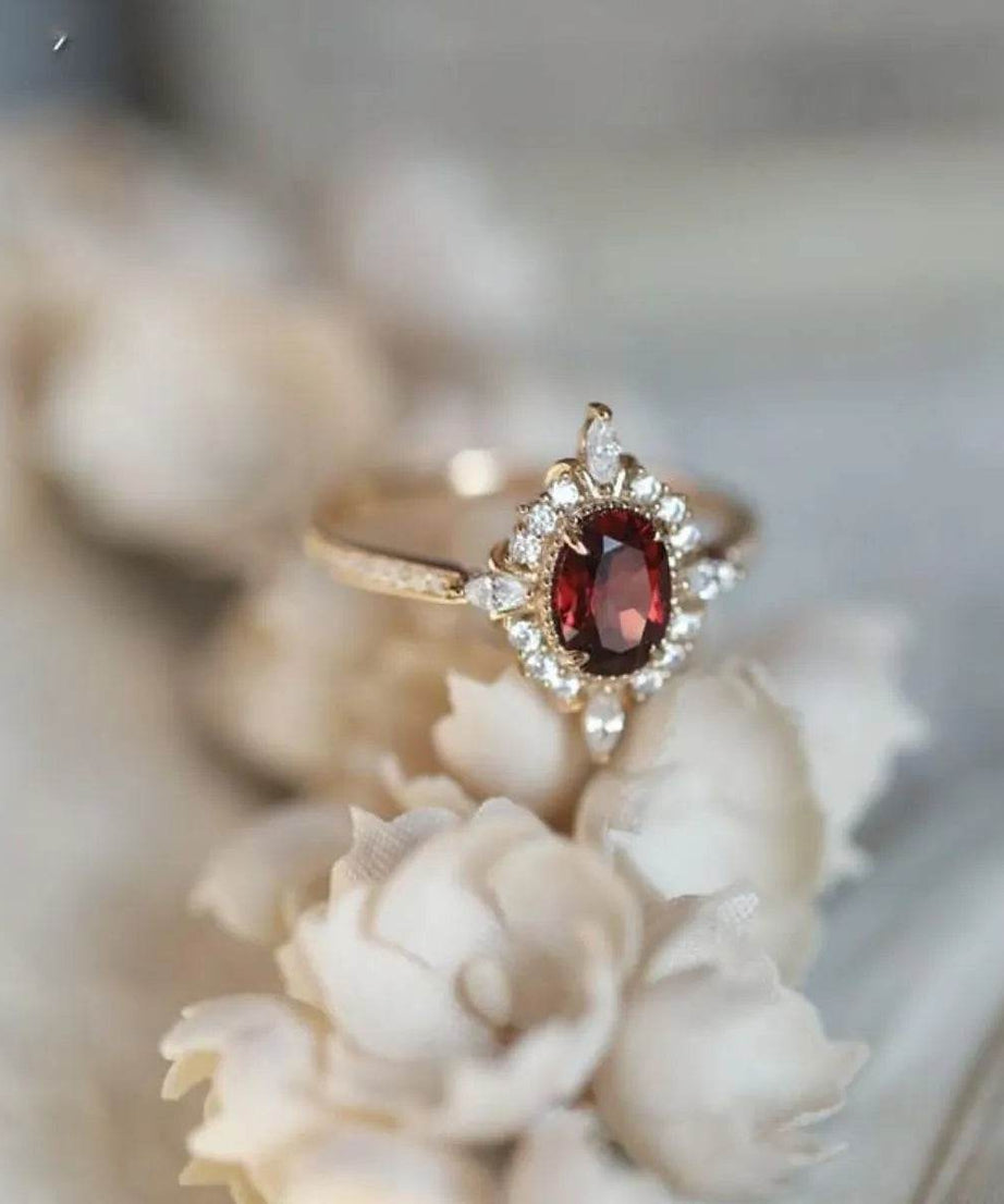 925 Sterling Silver Zircon Ring - ELY VESSA LLC