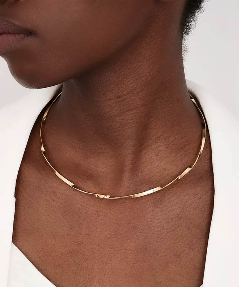18K Gold-Plated Minimalist Necklace - ELY VESSA LLC