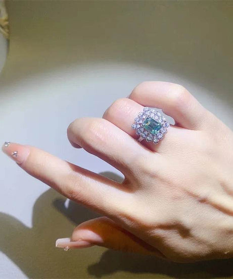 1 Carat Moissanite 925 Sterling Silver Ring - ELY VESSA LLC