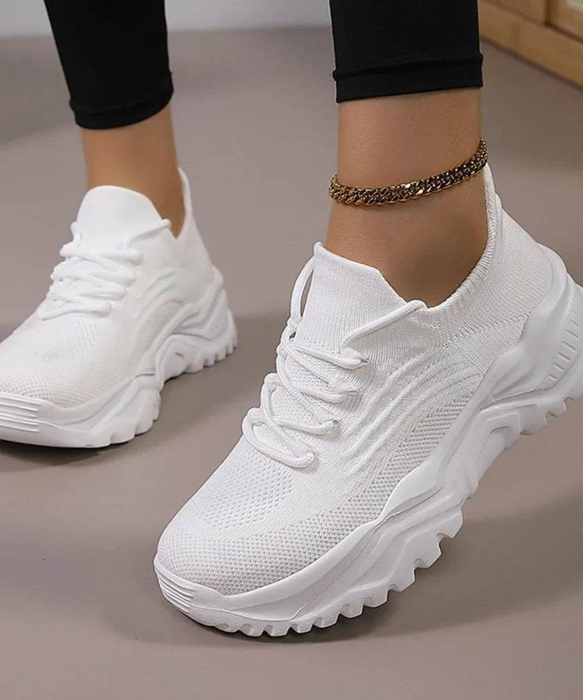 Round Toe Platform Athletic - ELY VESSA LLC
