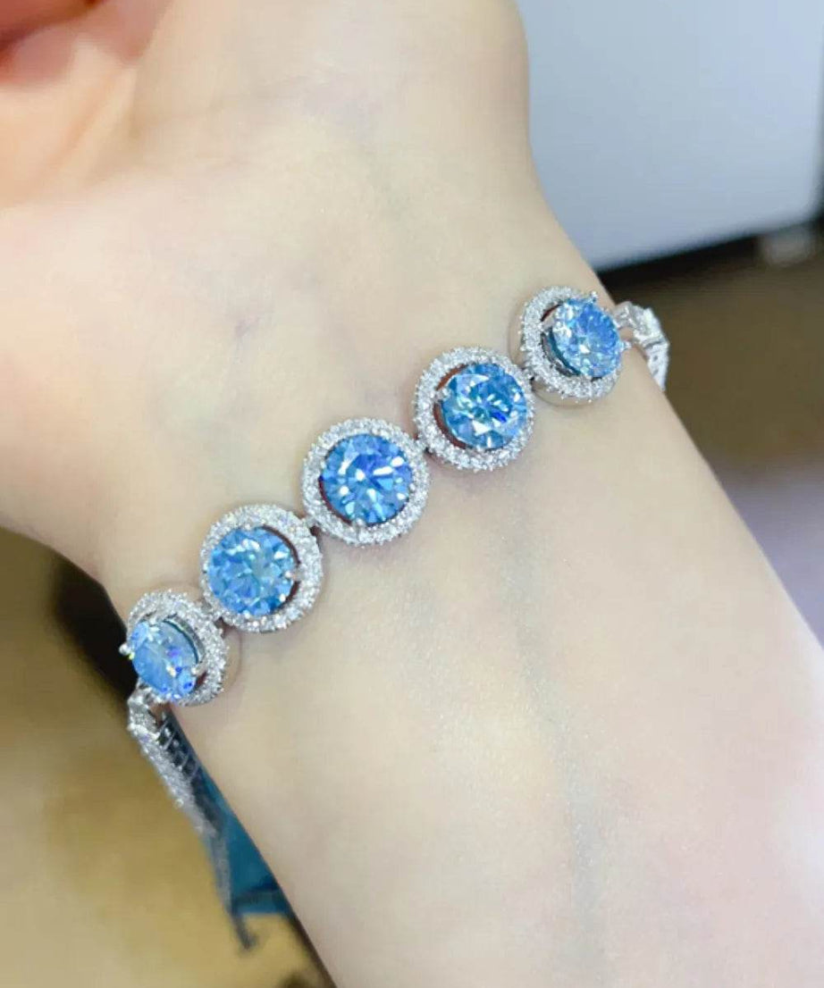 5 Carat Moissanite 925 Sterling Silver Bracelet - ELY VESSA LLC