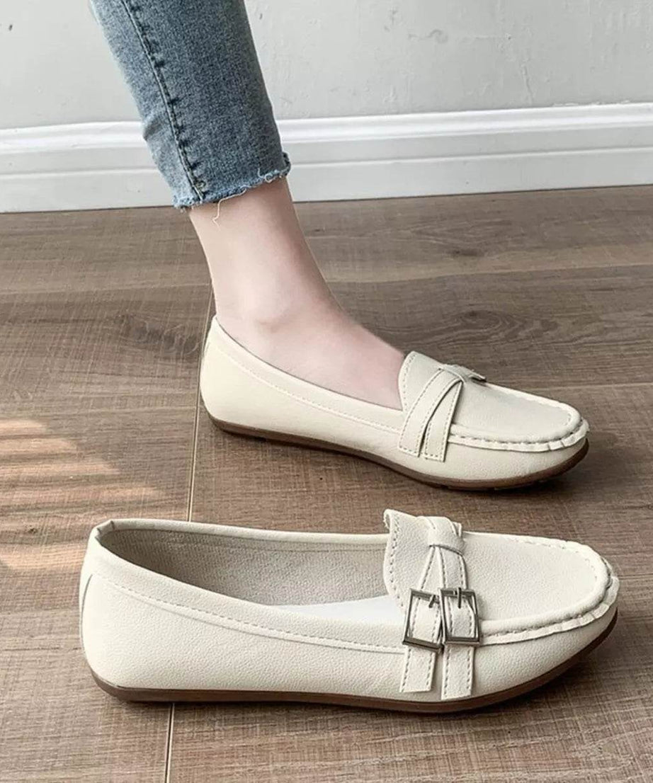 Round Toe Flats Slip-Ons - ELY VESSA LLC