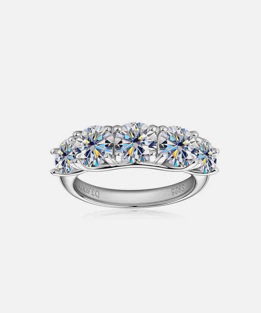 3.6 Carat Moissanite 925 Sterling Silver Ring - ELY VESSA LLC