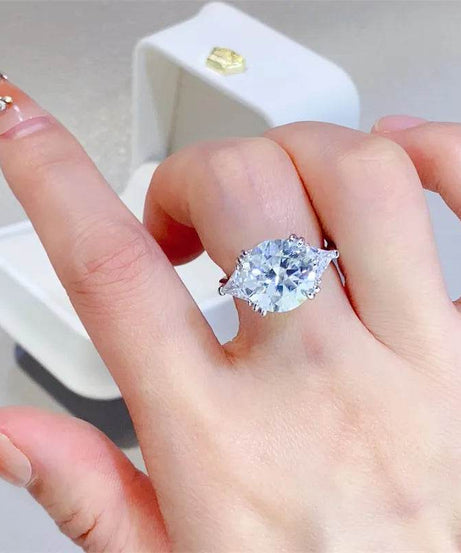 5 Carat Moissanite 925 Sterling Silver Ring - ELY VESSA LLC