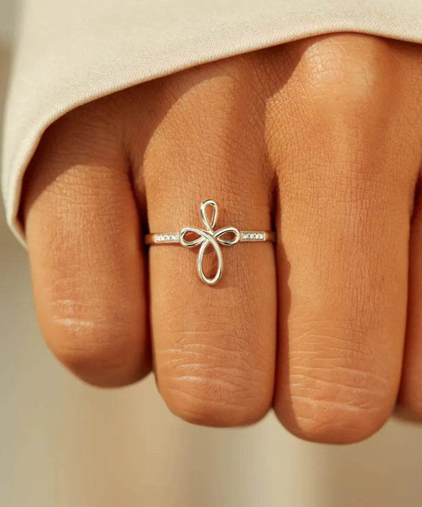 925 Sterling Silver Geometric Ring - ELY VESSA LLC