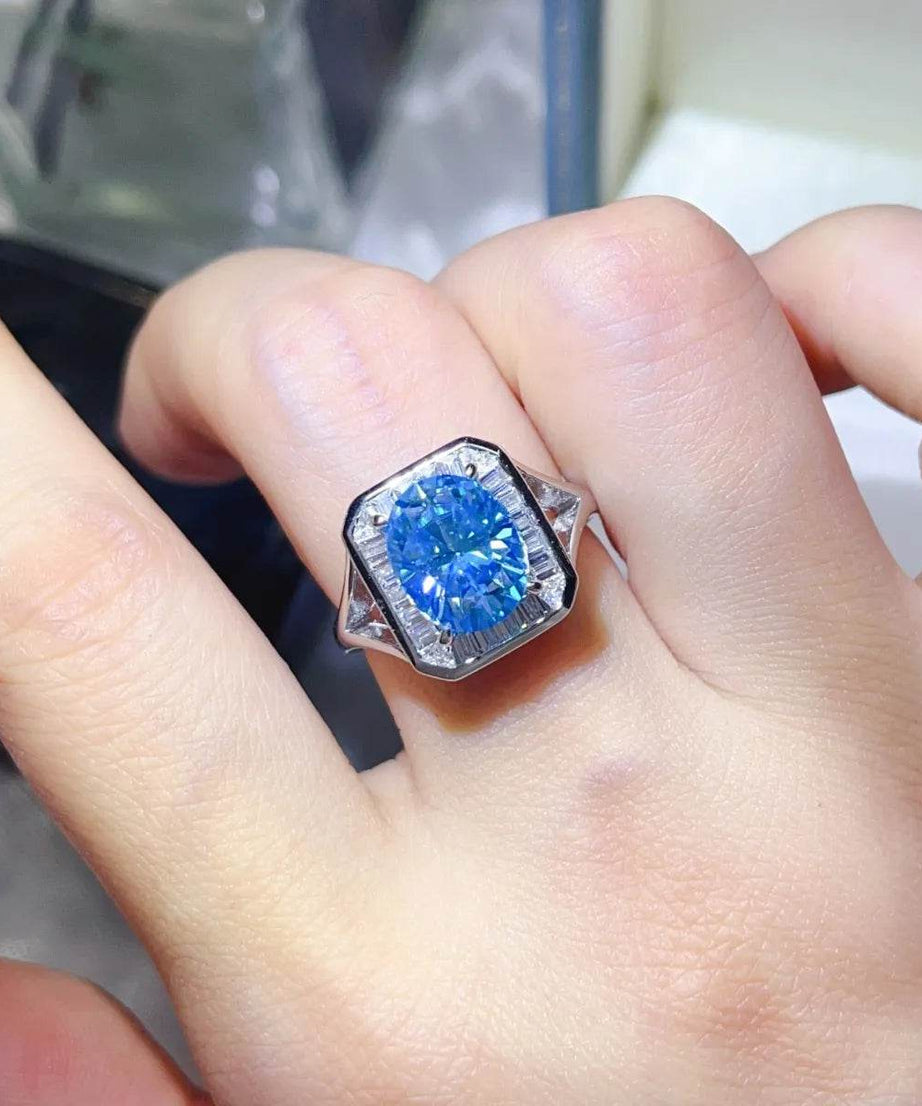 3 Carat Moissanite Square Ring - ELY VESSA LLC