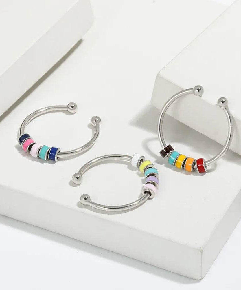 925 Sterling Silver Oil Drip Ring - ELY VESSA LLC
