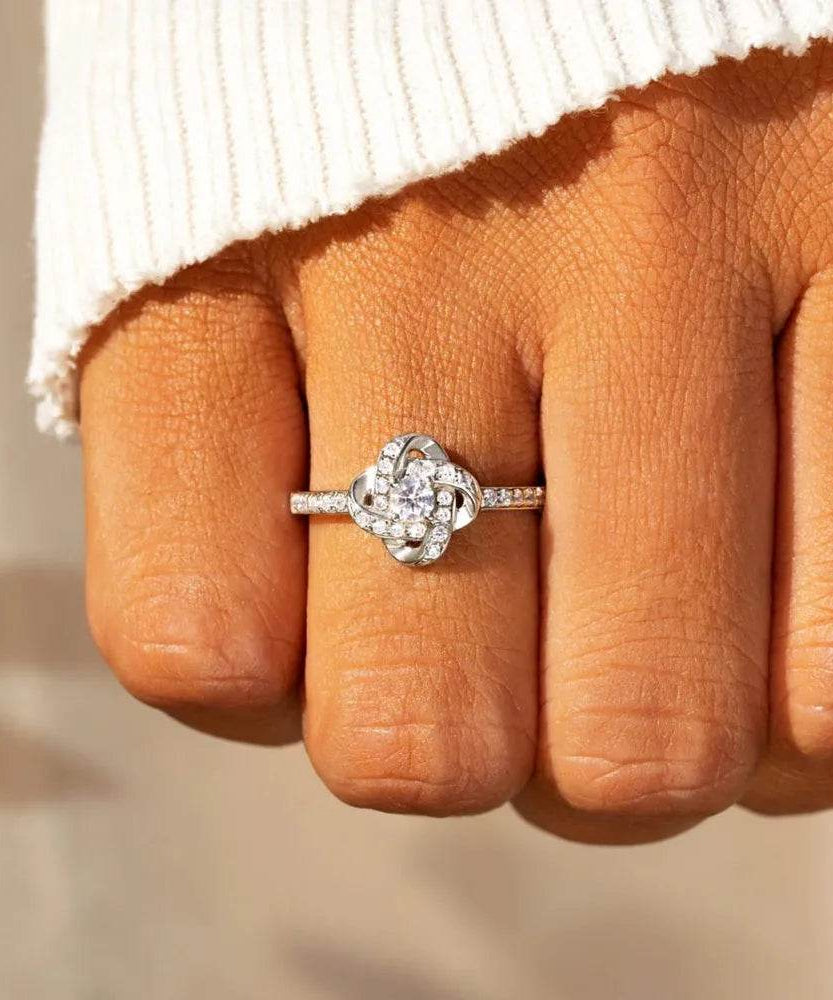 925 Sterling Silver Inlaid Zircon Ring - ELY VESSA LLC