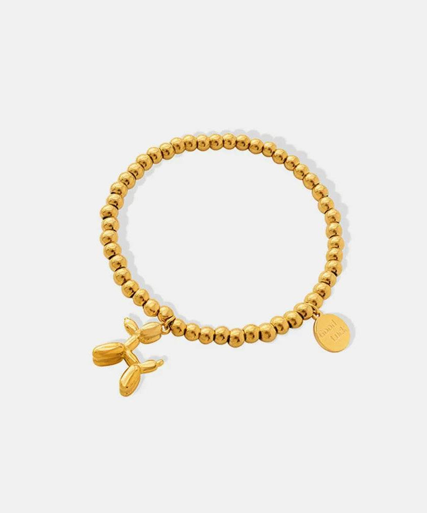 18K Gold-Plated Titanium Steel Puppy Shape Charm Bracelet - ELY VESSA LLC