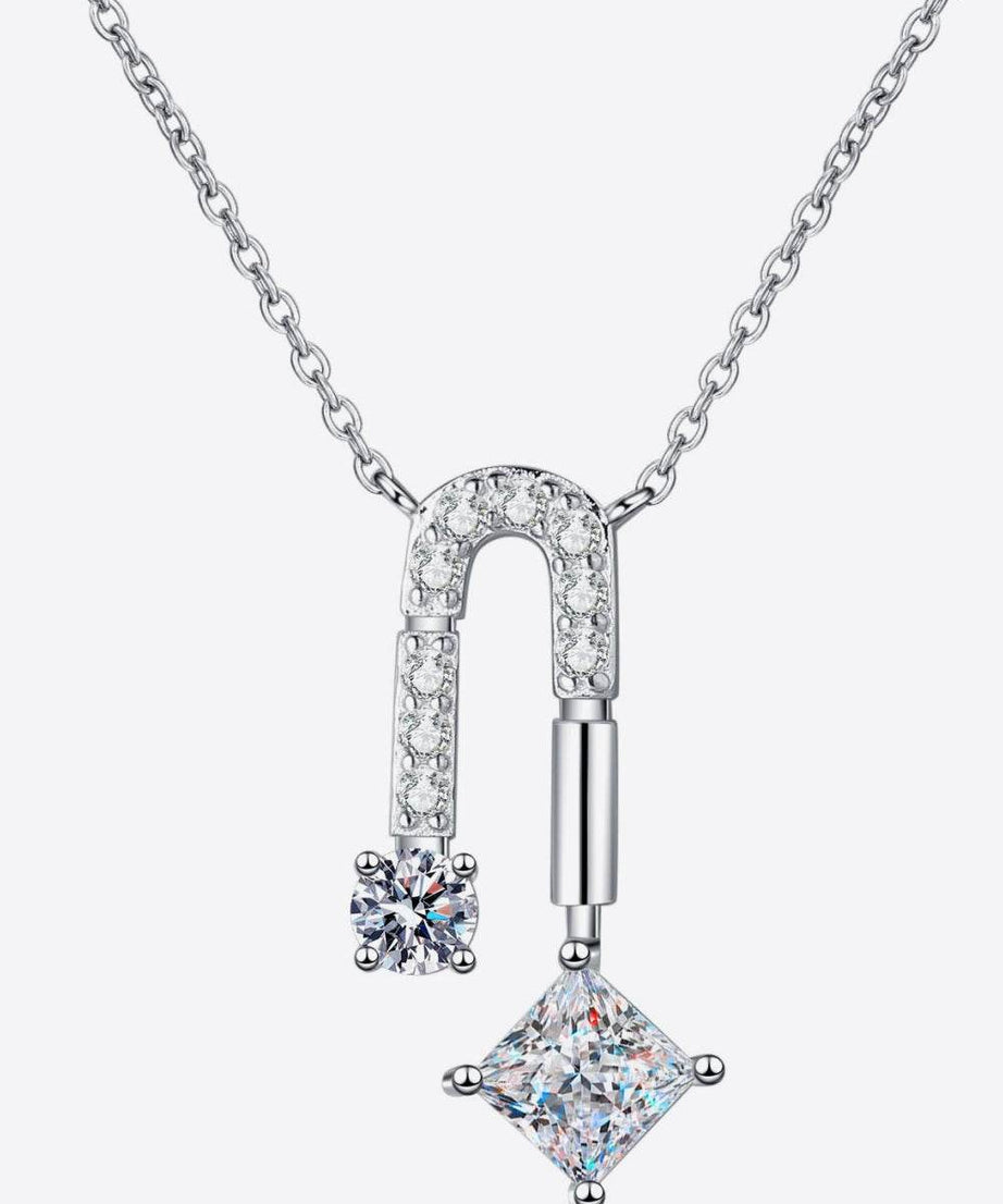 1.3 Carat Moissanite 925 Sterling Silver Necklace - ELY VESSA LLC