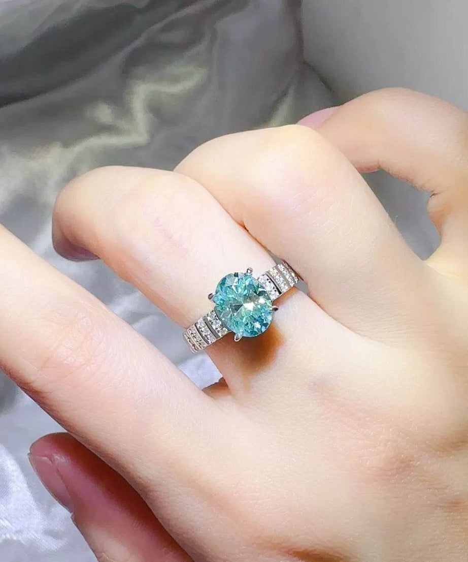 2 Carat Moissanite 925 Sterling Silver Ring - ELY VESSA LLC