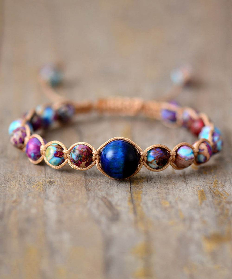Imperial Jasper & Natural Stone Beaded Bracelet - ELY VESSA LLC