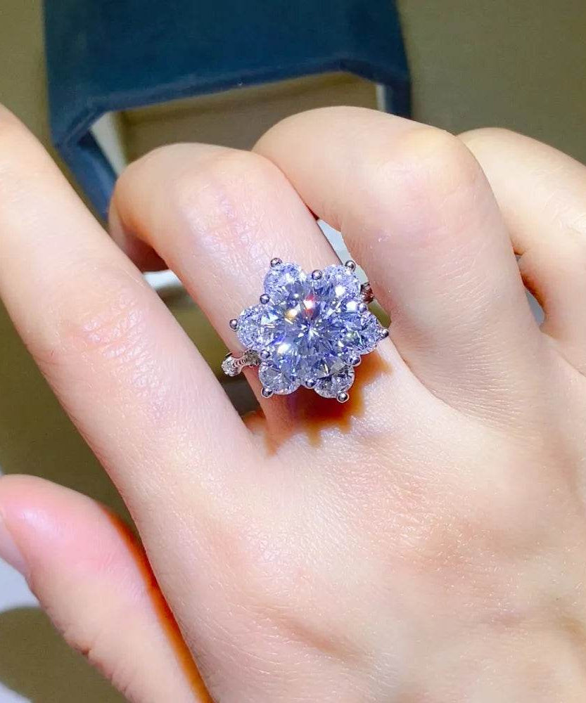 5 Carat Moissanite 925 Sterling Silver Ring - ELY VESSA LLC