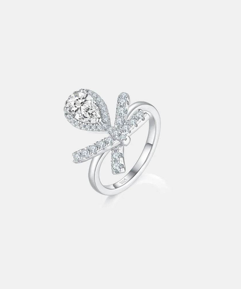1 Carat Moissanite Zircon 925 Sterling Silver Ring - ELY VESSA LLC
