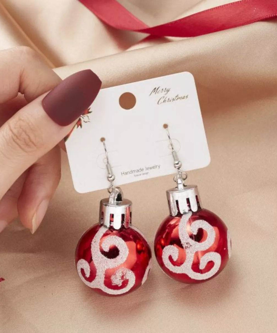 Christmas Ball Drop Earrings - ELY VESSA LLC