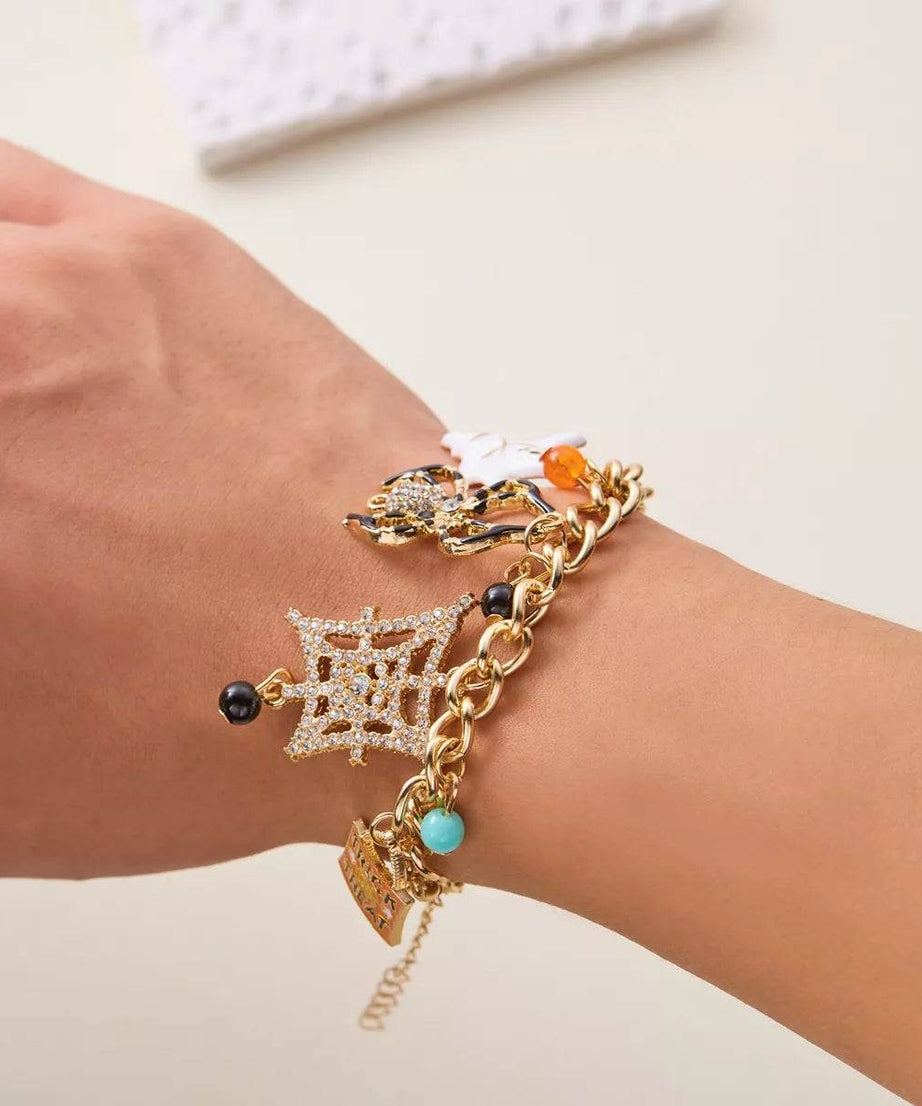 18K Gold-Plated Halloween Theme Bracelet - ELY VESSA LLC