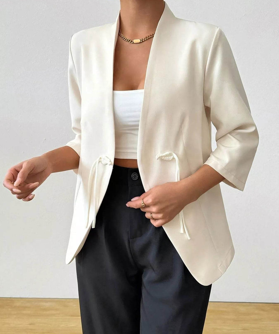 Three-Quarter Sleeves Blazer - ELY VESSA LLC