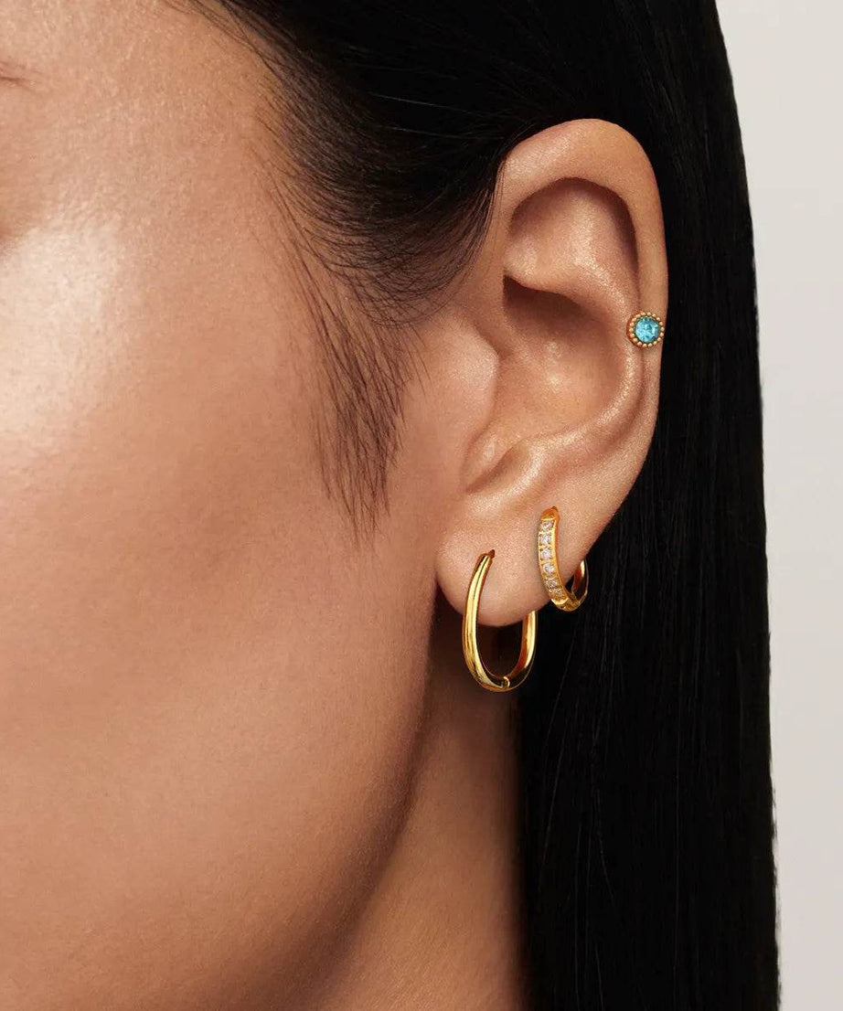 3-Piece 18K Gold-Plated Earrings - ELY VESSA LLC