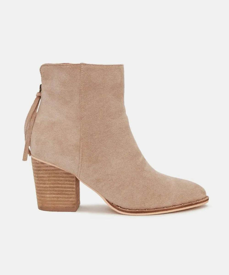 Beast Fashion Suede Point Toe Ankle Booties - ELY VESSA LLC