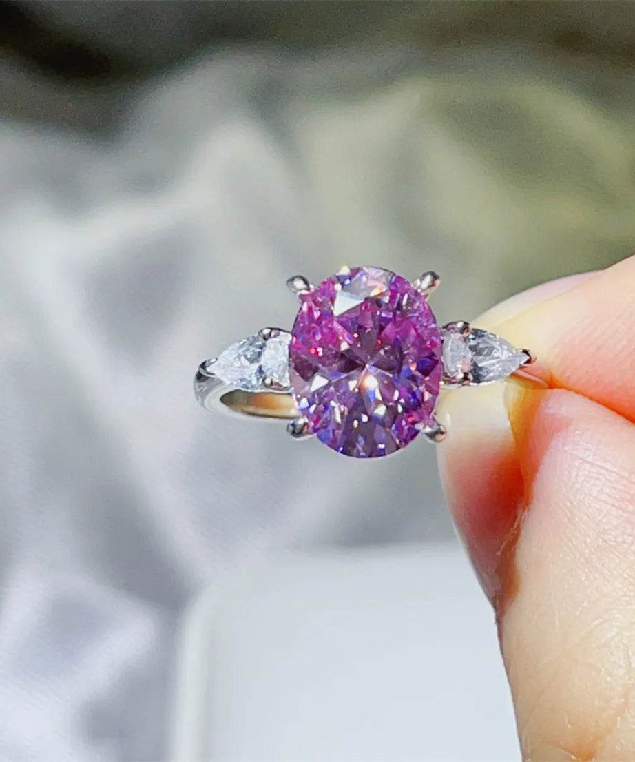3 Carat Moissanite 925 Sterling Silver Ring - ELY VESSA LLC