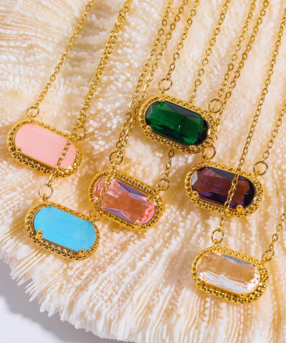 Copper 14K Gold-Plated Pendant Necklace - ELY VESSA LLC