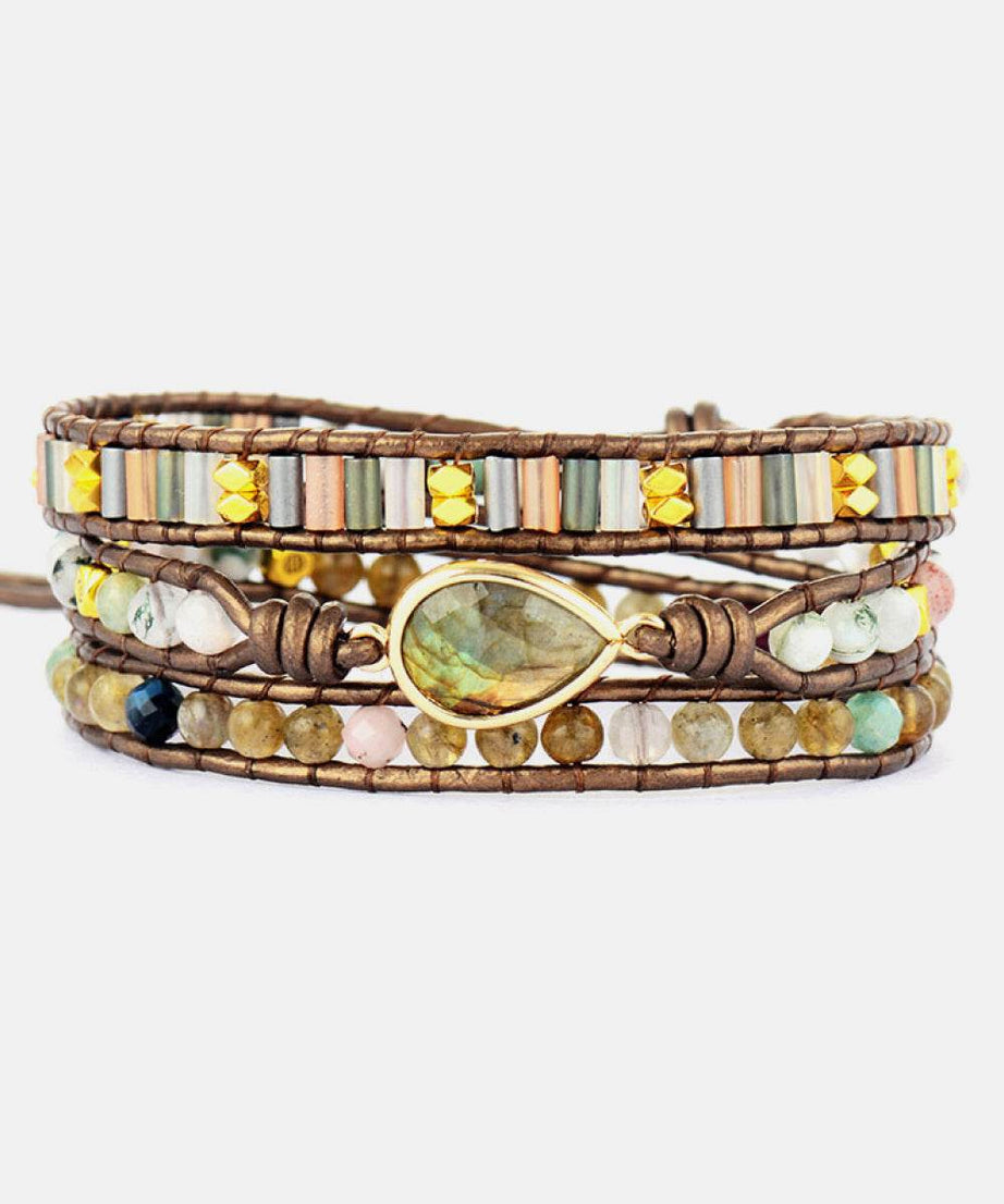 Handmade Triple Layer Beaded Bracelet - ELY VESSA LLC