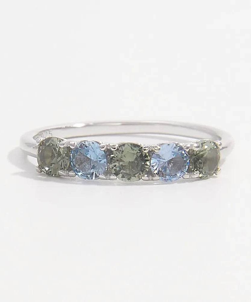 925 Sterling Silver Rhinestone Ring - ELY VESSA LLC