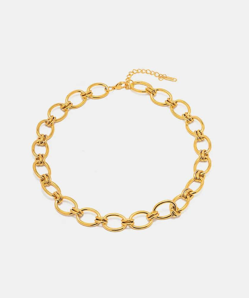 18K Gold-Plated Stainless Steel Necklace - ELY VESSA LLC