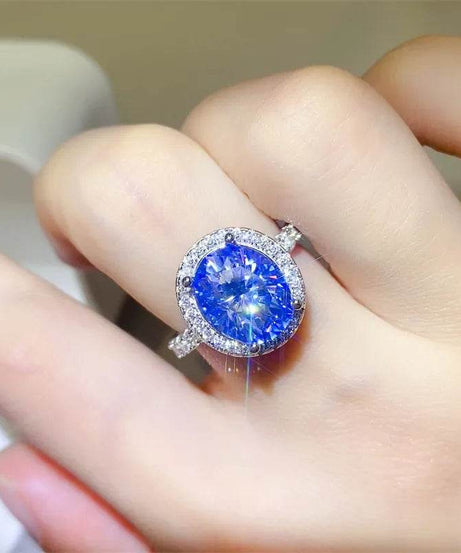 5 Carat Moissanite 925 Sterling Silver Ring - ELY VESSA LLC