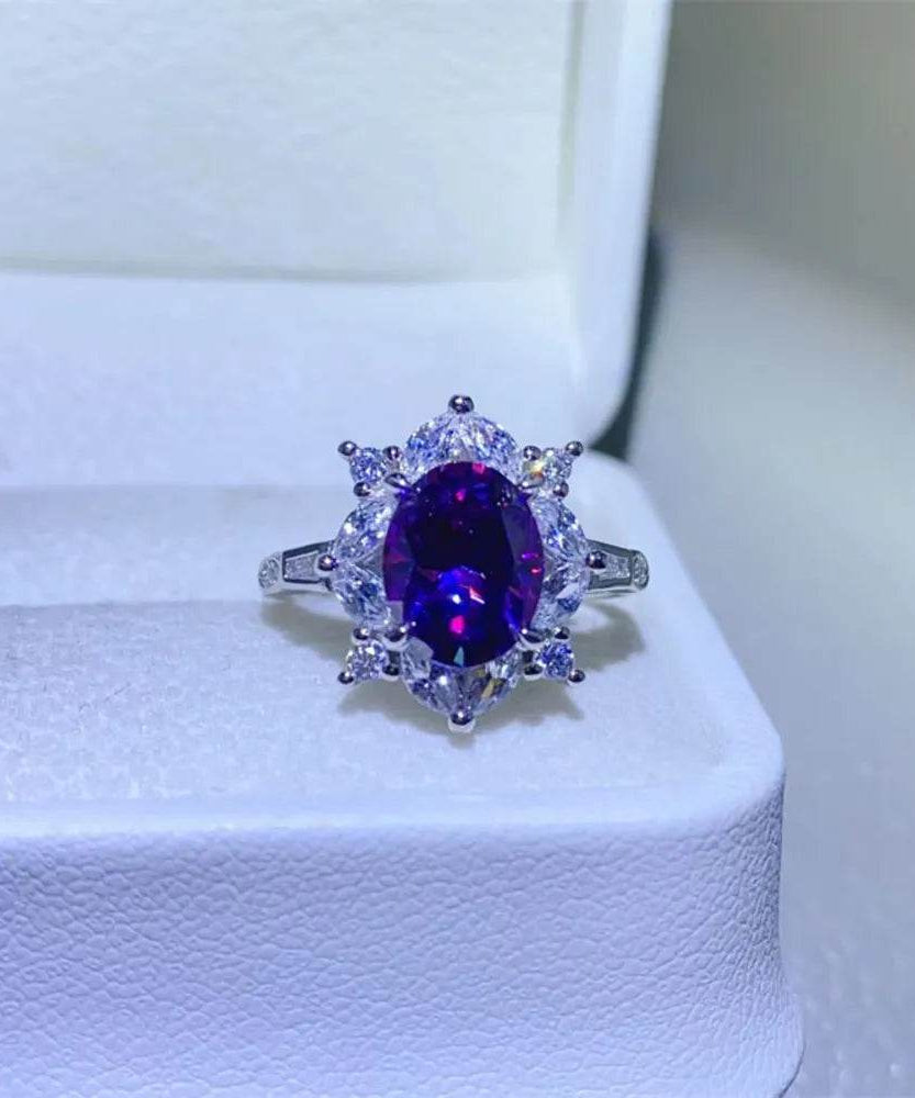 2 Carat Moissanite 925 Sterling Silver Ring - ELY VESSA LLC