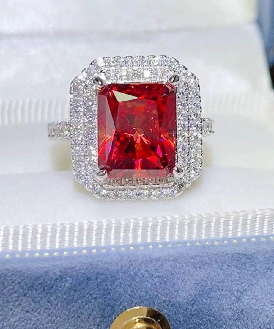 2 Carat Moissanite 925 Sterling Silver Ring - ELY VESSA LLC