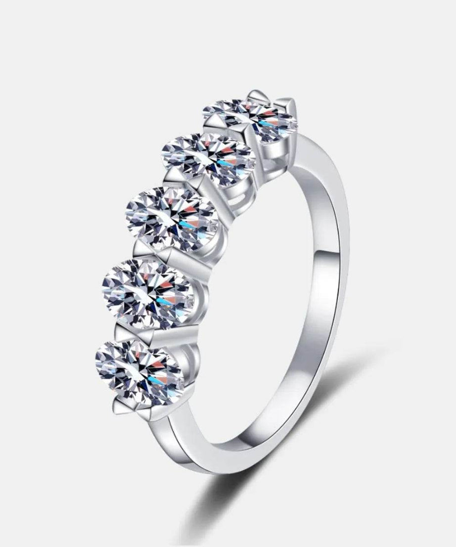 2.5 Carat Moissanite 925 Sterling Silver Ring - ELY VESSA LLC