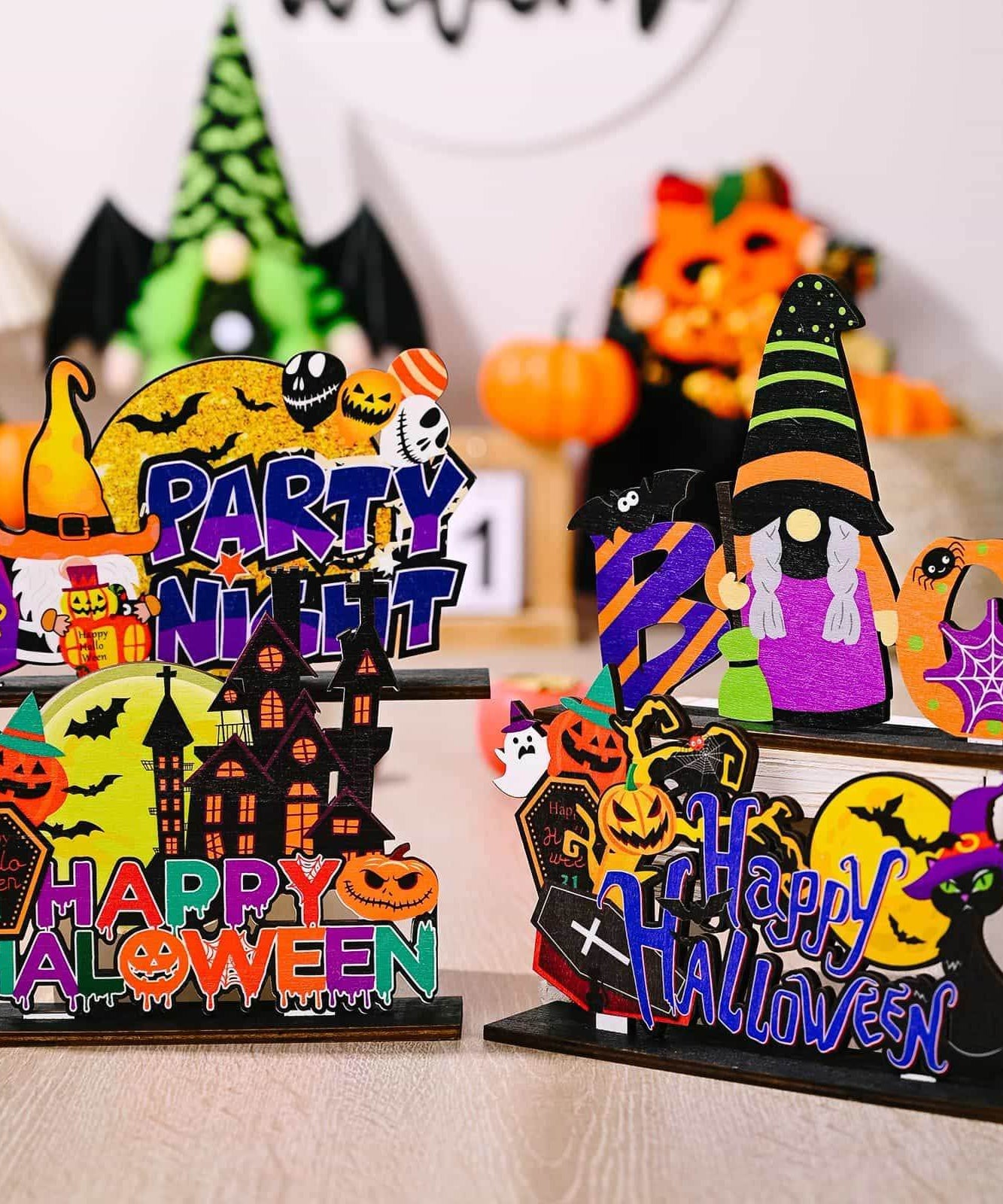 Assorted 2-Piece Halloween Element Ornaments - ELY VESSA LLC