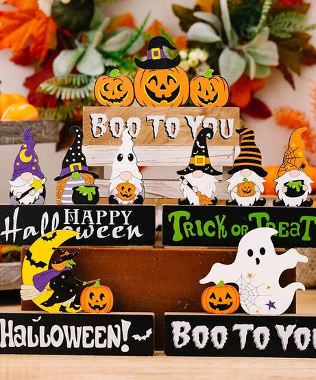 Assorted 2-Piece Halloween Element Ornaments - ELY VESSA LLC