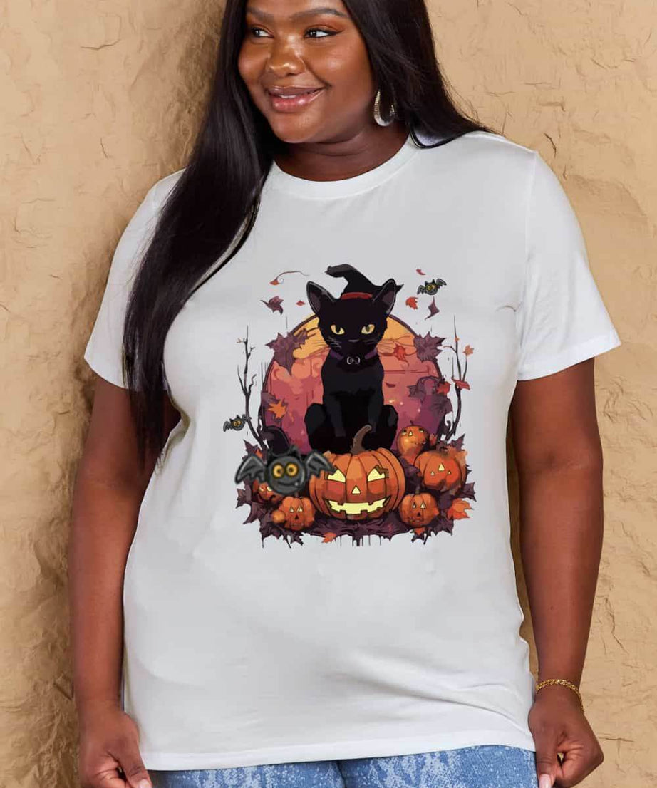 Simply Love Full Size Halloween Theme Graphic T-Shirt - ELY VESSA LLC