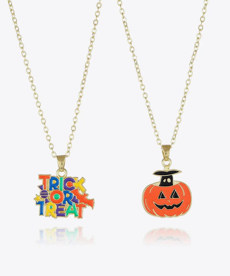 Two-Piece Halloween Theme Necklace Set - ELY VESSA LLC