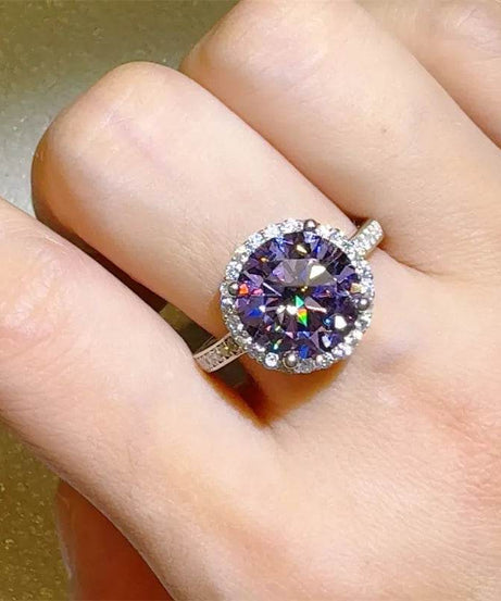 3 Carat Moissanite Zircon 925 Sterling Silver Ring - ELY VESSA LLC