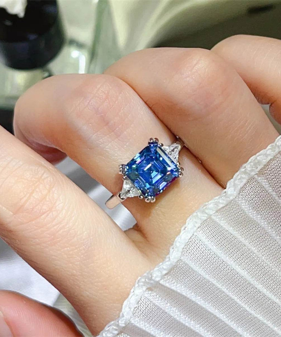 3 Carat Moissanite 925 Sterling Silver Ring - ELY VESSA LLC