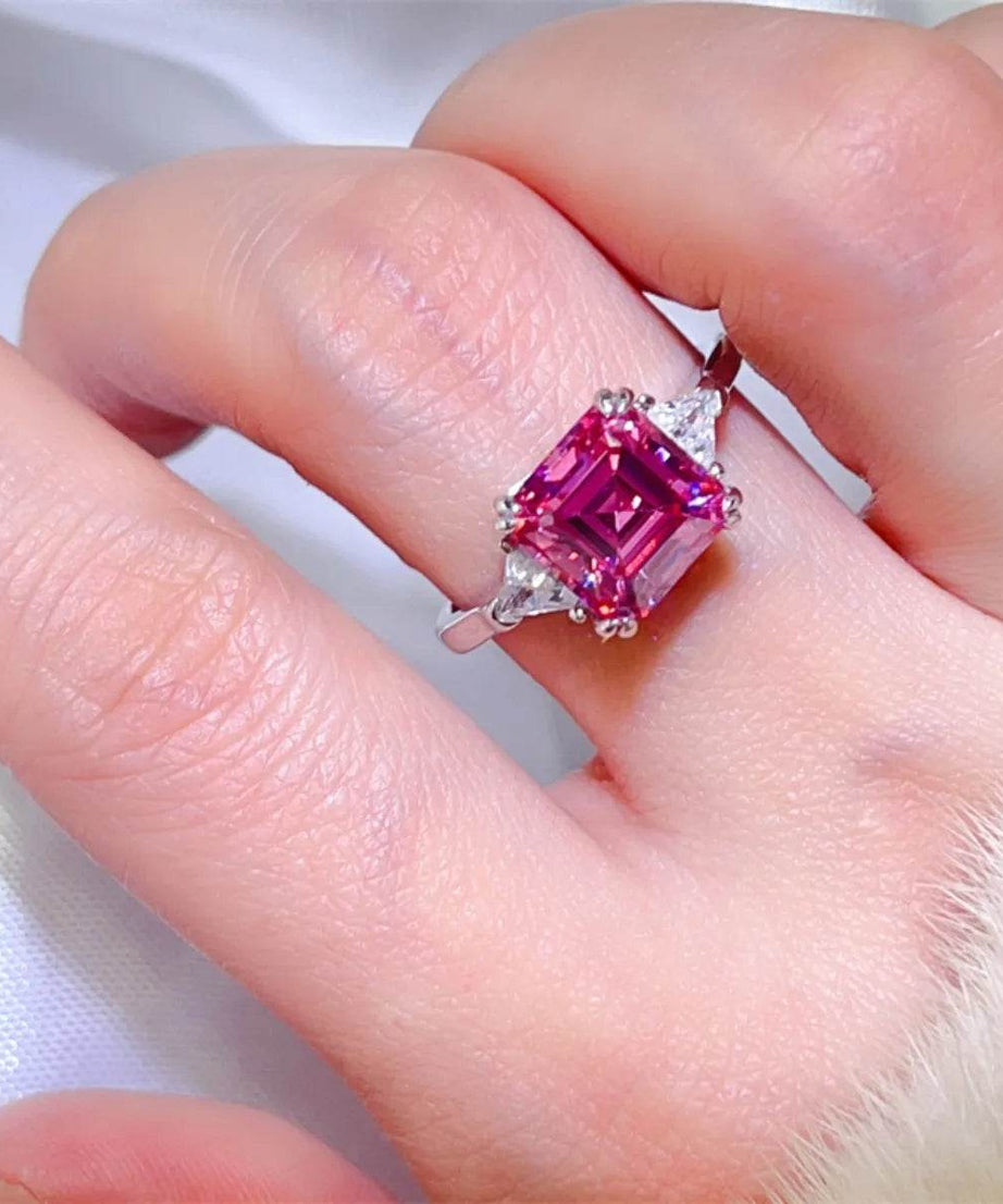 3 Carat Moissanite 925 Sterling Silver Ring - ELY VESSA LLC