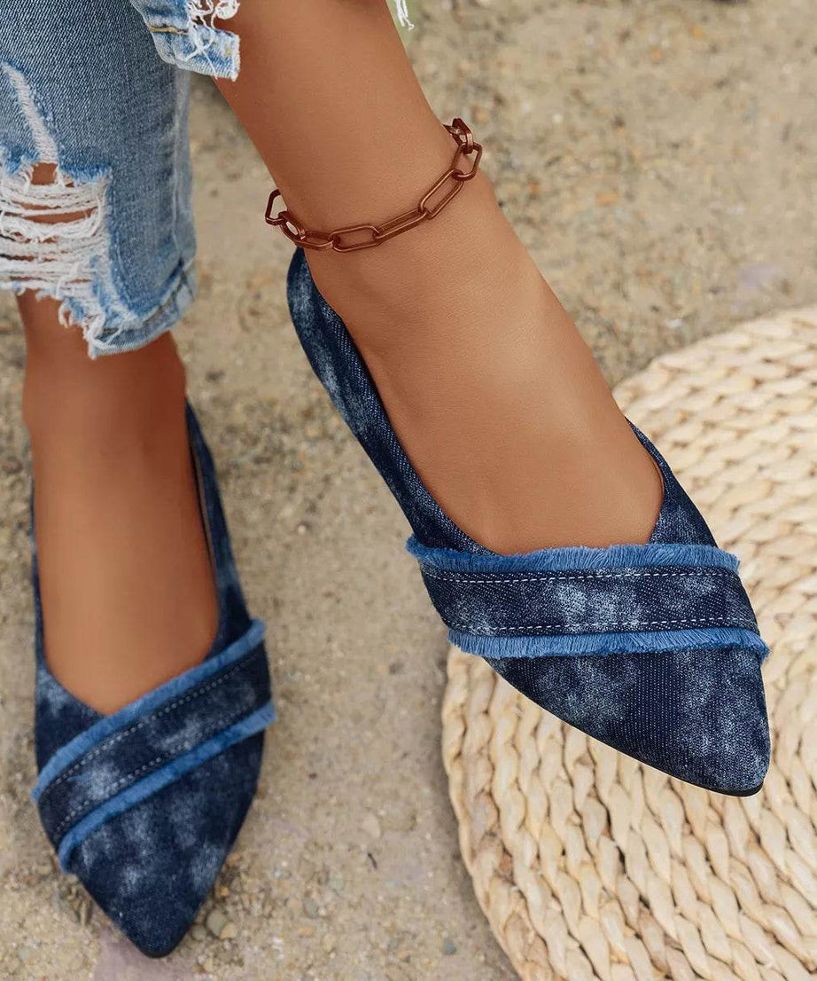 Point Toe Flats Slip-Ons - ELY VESSA LLC
