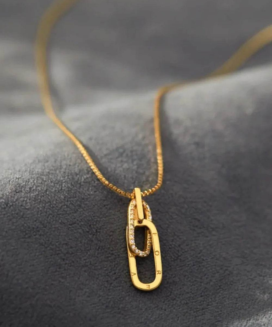 925 Sterling Silver Inland Zircon Necklace - ELY VESSA LLC