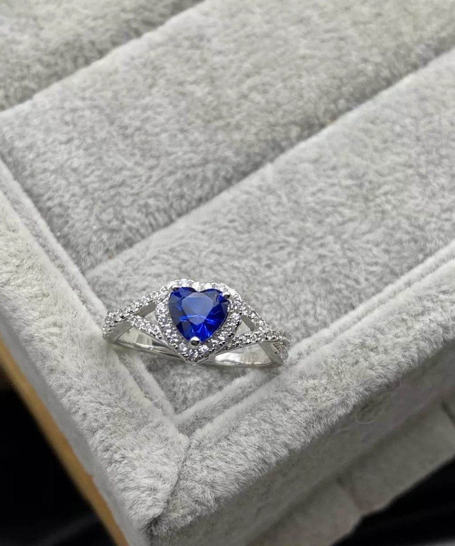 925 Sterling Silver Heart Ring - ELY VESSA LLC